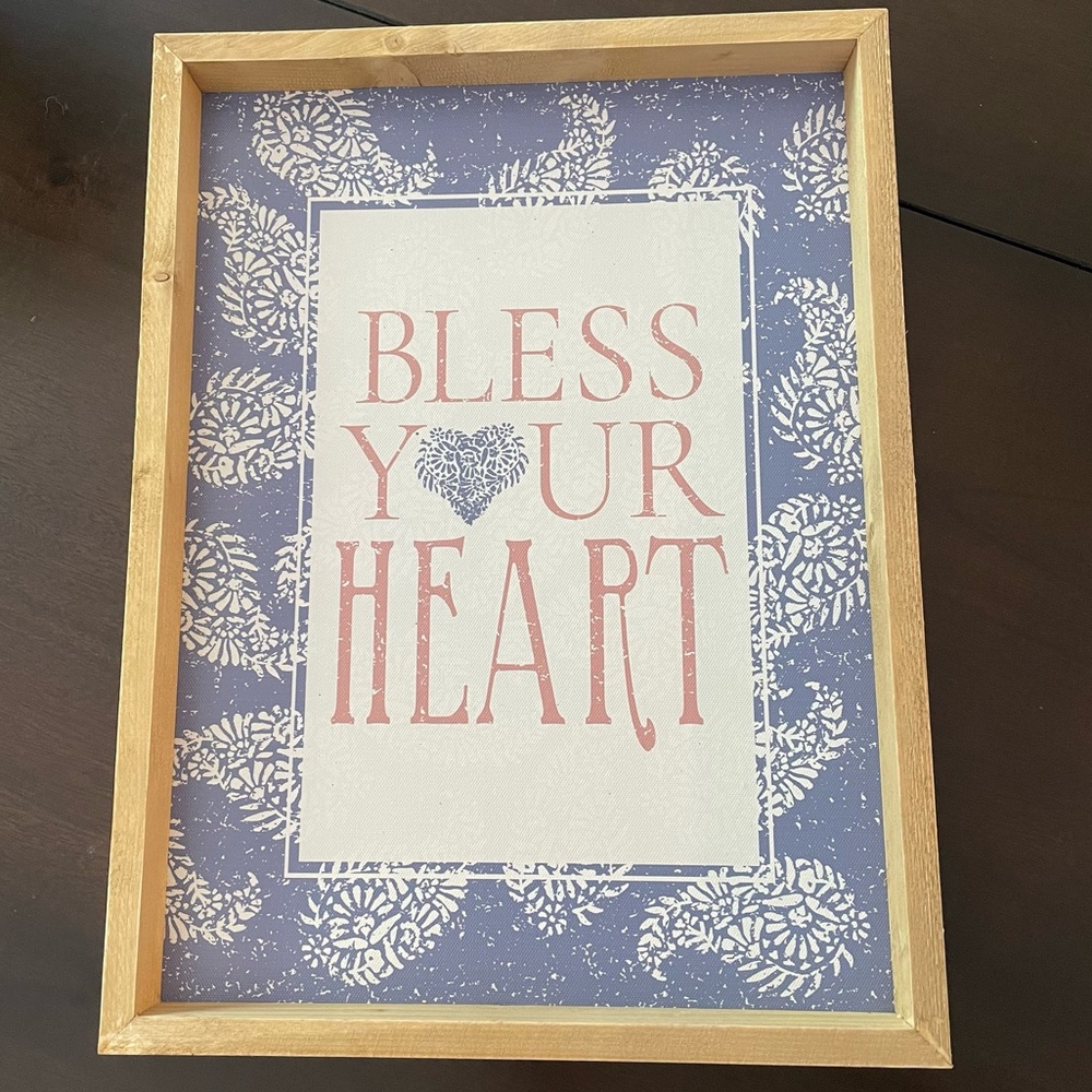 At Home | Bless Your Heart Wood Wall Decor